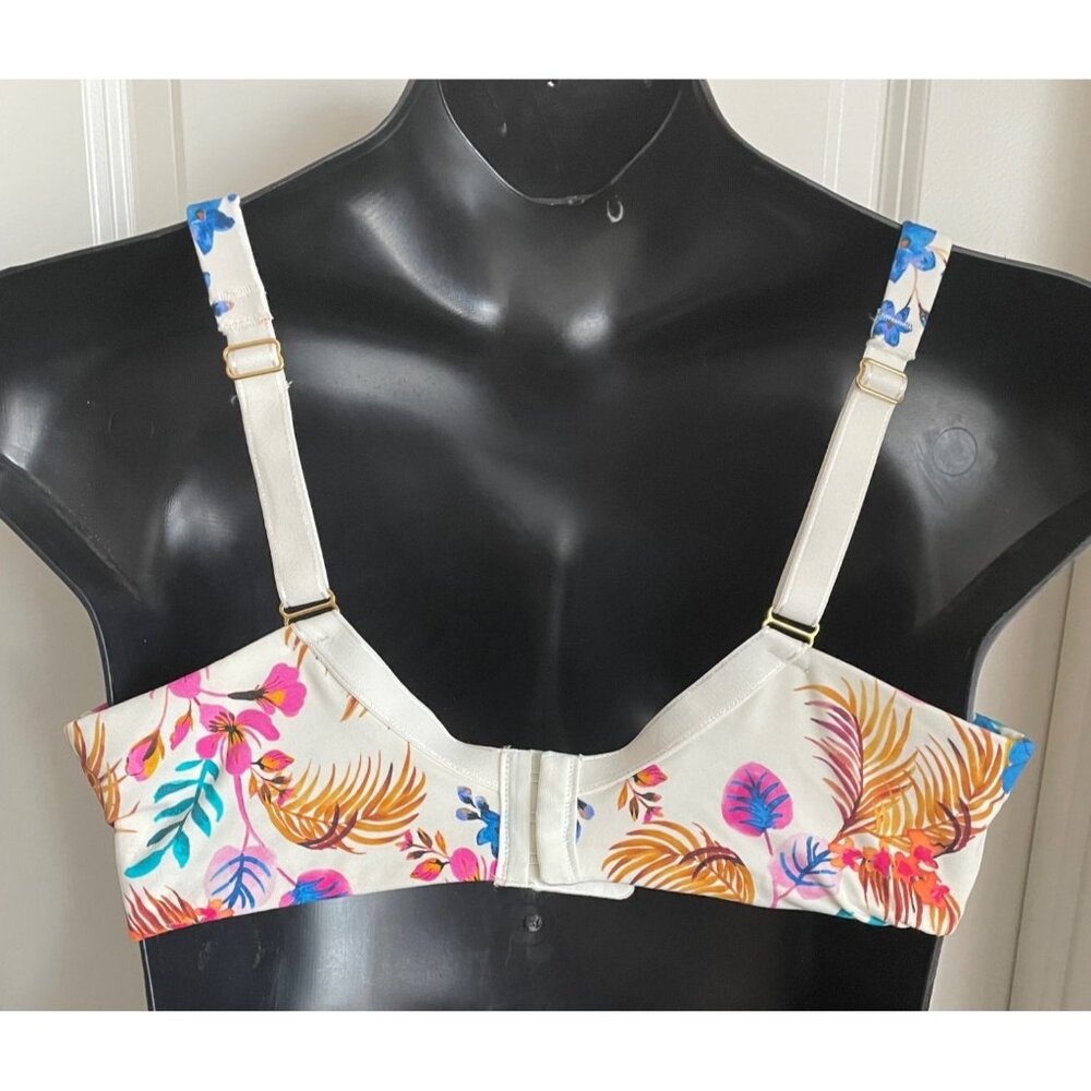 Soma Floral Underwire Bra With Adjustable Straps & Back Closure Size 40DD - Picture 5 of 7